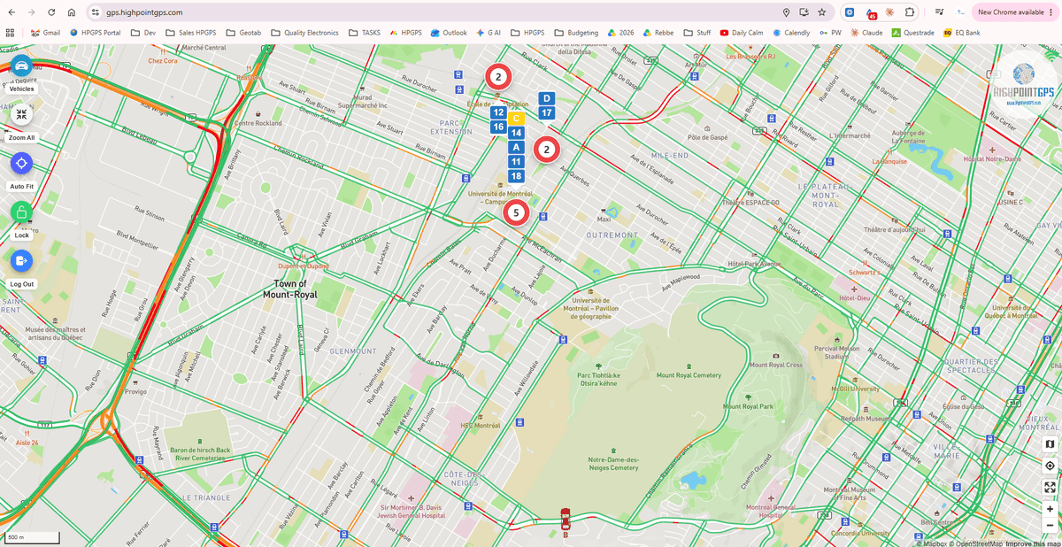 High Point GPS Public Tracking Portal
