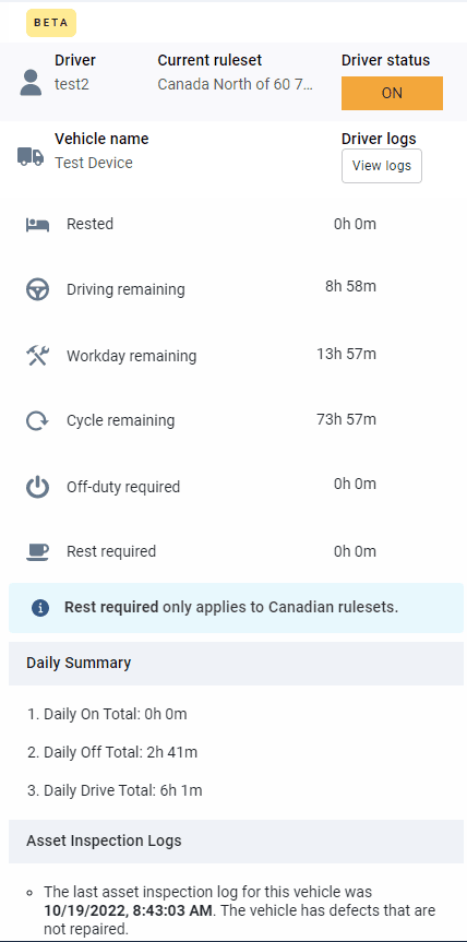 Compliance Data Summary add-in