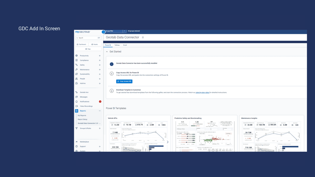 Data Connector BI integration add-in