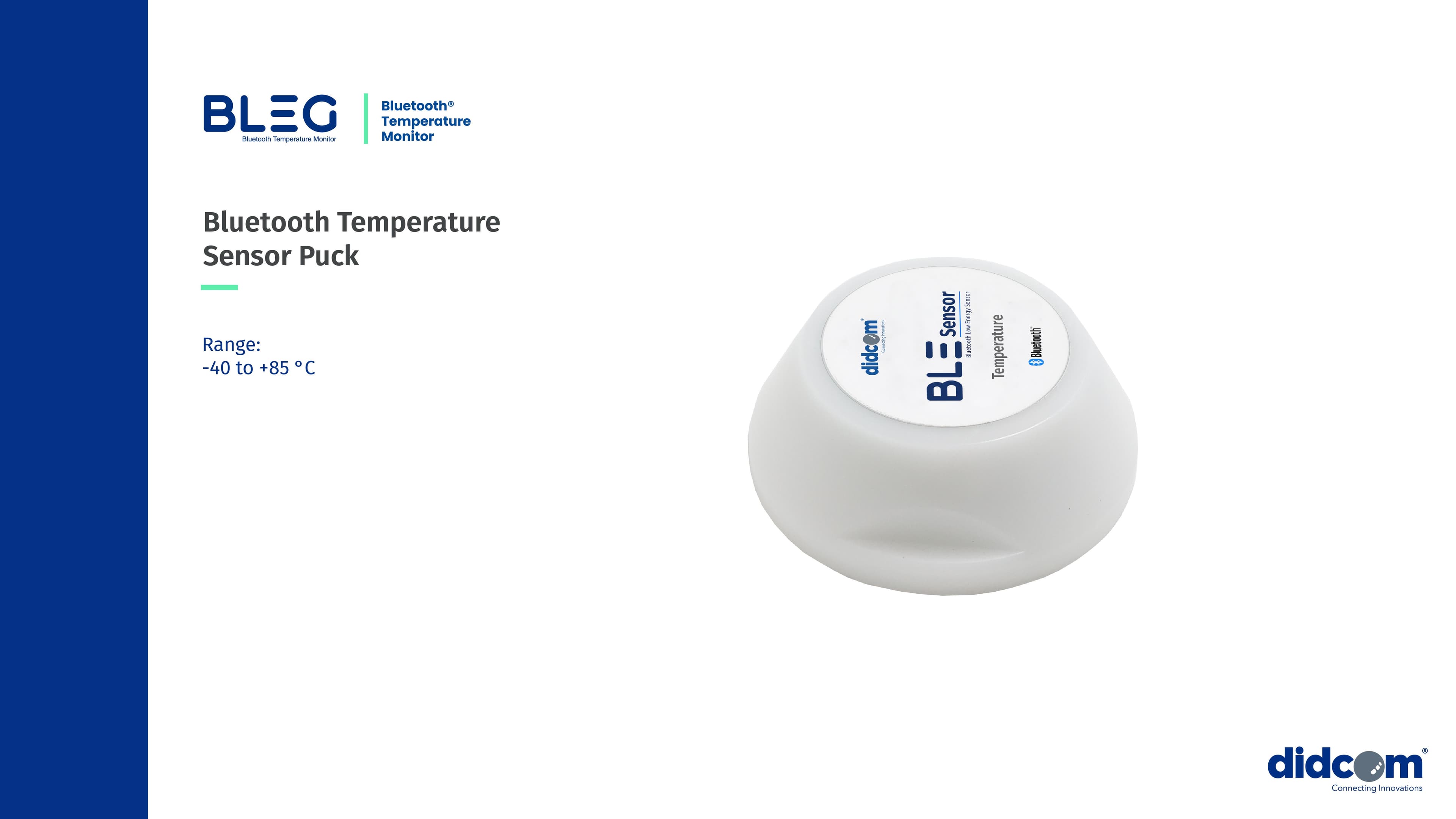Didcom Bluetooth temperature sensor puck