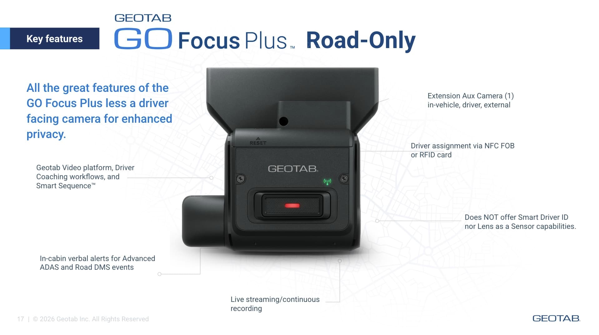 GO Focus Plus AI Dashcam